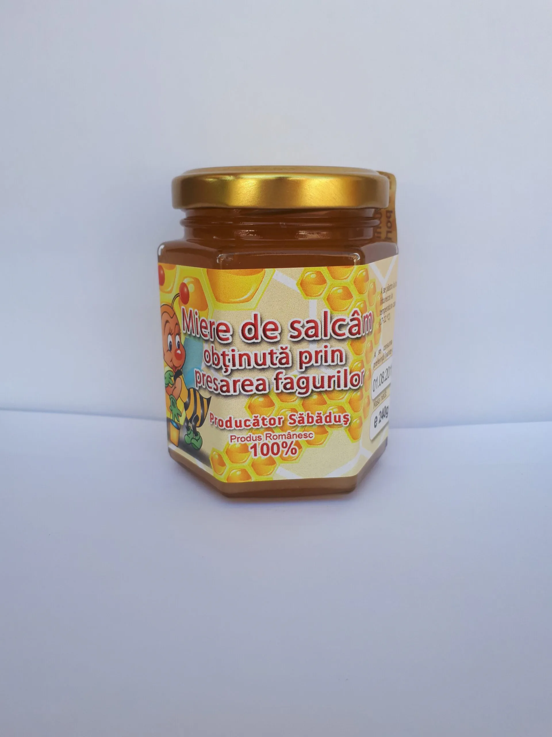 Miere salcam obtinuta prin presarea fagurilor 240g 3 Miere Săbăduș Miere salcam obtinuta prin presarea fagurilor 240g