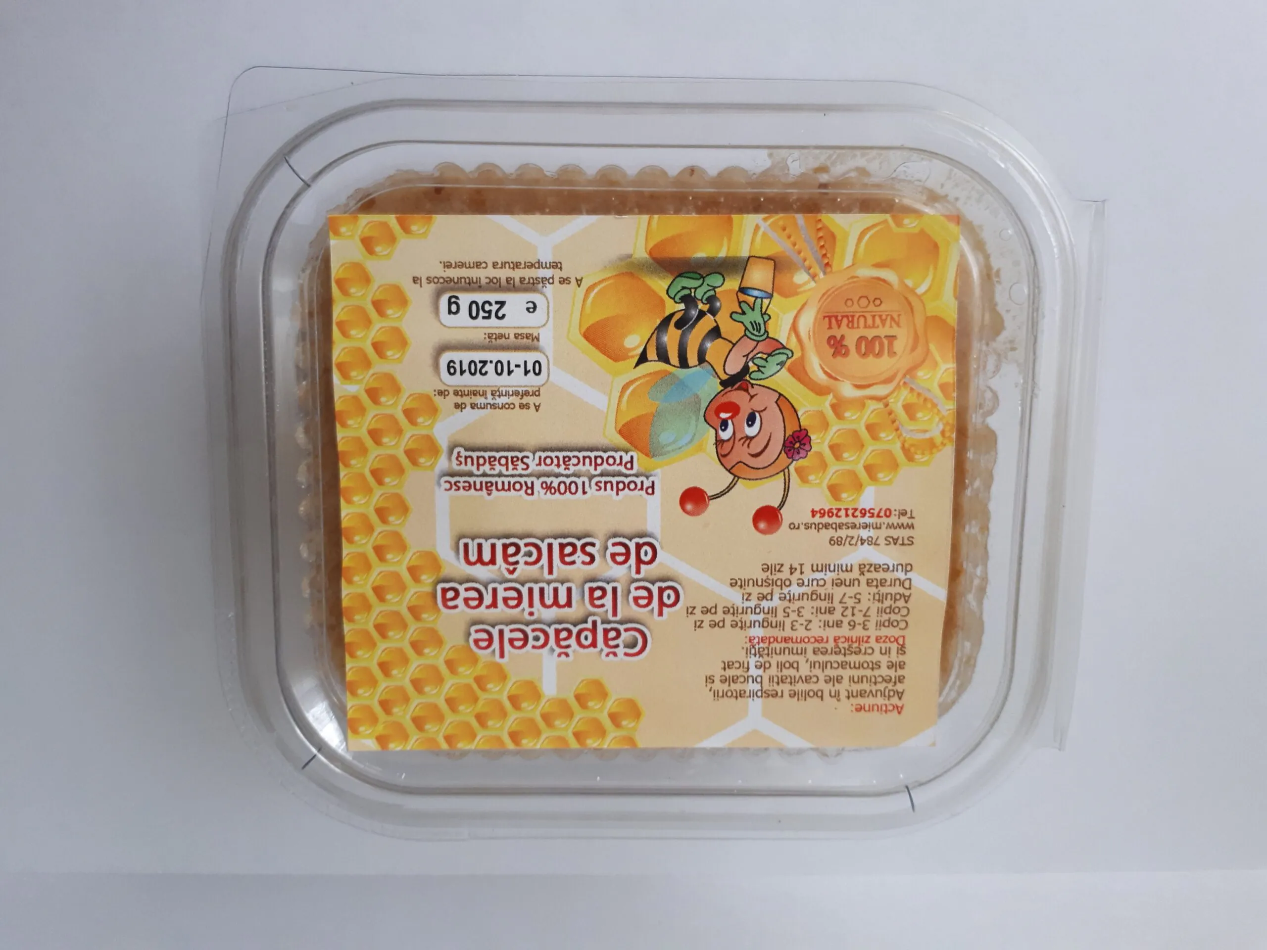 Capacele miere salcam 250 gr 3 Miere Săbăduș Capacele miere salcam 250 gr