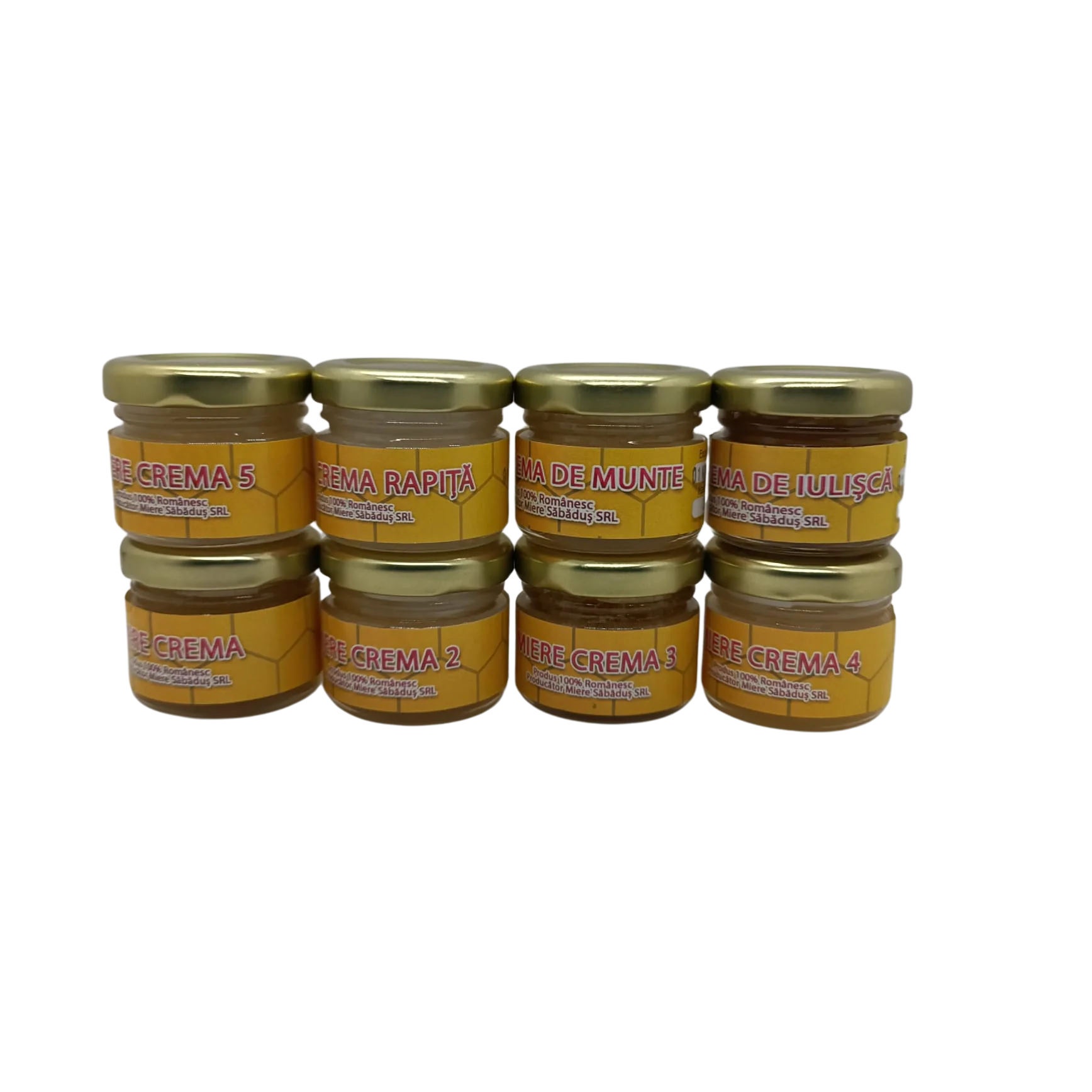 Pachet Mini Degustare Miere Crema 3 Miere Săbăduș Pachet Mini Degustare Miere Crema